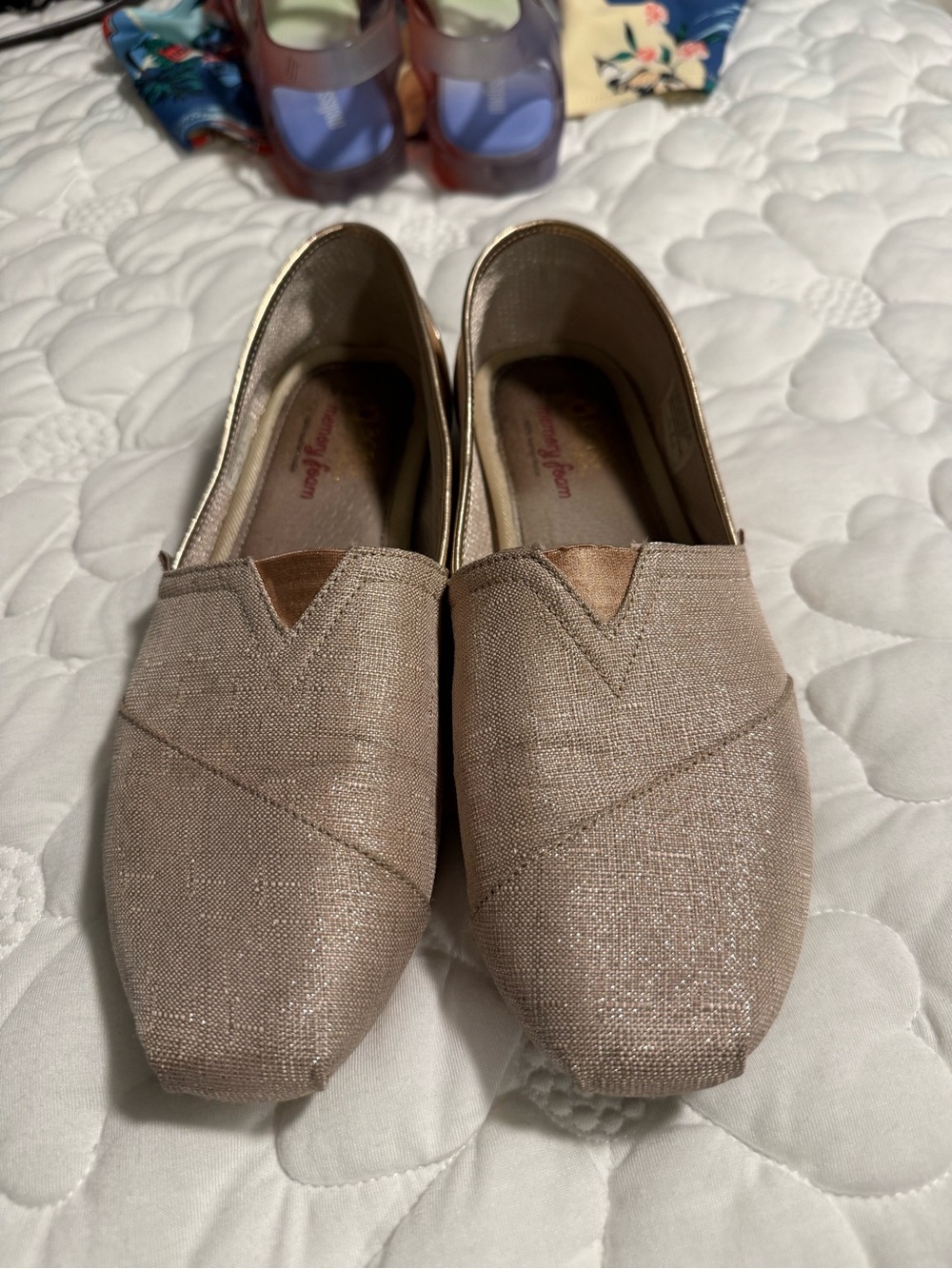 8 Items for $20: Skechers Shimmery Taupe Slip-On Flats